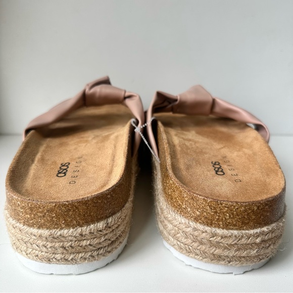 ASOS DESIGN Womens Teegan knotted Pink Bow Size:8W - Picture 8 of 12